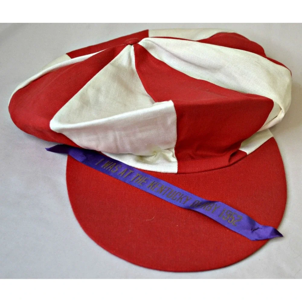vintage 1952 Kentucky Derby souvenir oversized rare tam hat Hill‎ Gail